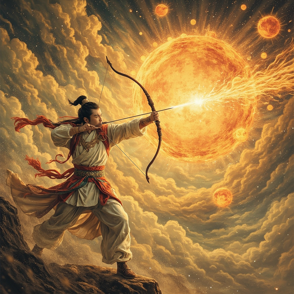 Houyi Shoots the Suns: The Archer Who Saved the World